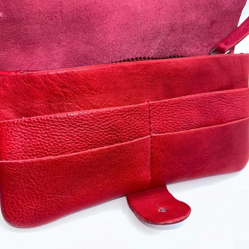 Free People Red Leather Wallet - Picture 7 of 9